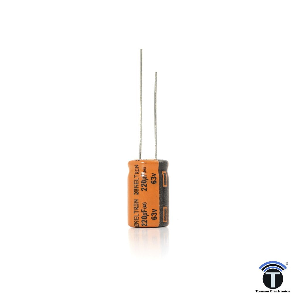 KELTRON 220 uF/63 V Radial Electrolytic Capacitor KELTRON 220 uF/63 V Radial Electrolytic Capacitor